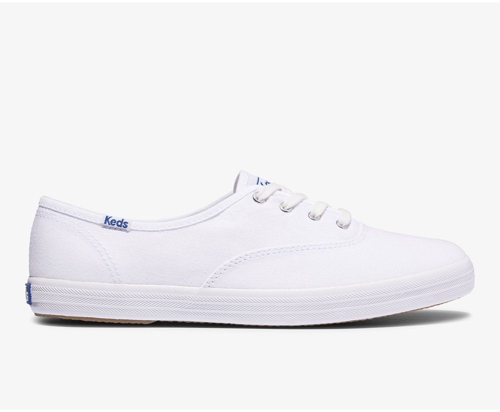 Zapatillas Keds Mujer Blancas - Champion Organic Cotton Lona - 513-WLXKPM